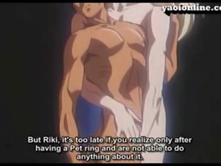 Två naken animen pojkar har smashing kön filma