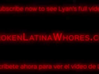 Tiny Latina Spinner Lyan Gets it Rough in Both Ends