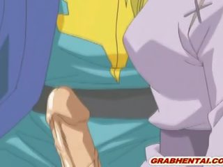 Dalawa prinsesa hentai supsupin phallus at groupfucking