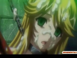 Prsnaté anime geto wetpussy poked a creampie